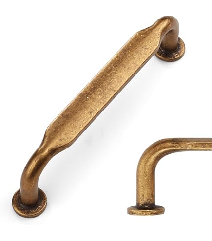 Wind Handgreep - Antiek Messing - 128 mm - Esor