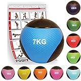 balon medicinal 7 kg MULTIUSO: Ideal para realizar numerosos ejercicios de FUNCTIONAL FITNESS y rehabilitación, para el correcto desarrollo de la velocidad, coordinación, equilibrio, resistencia cardiovascular y fuerza muscular explosiva