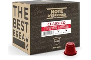 Note d'Espresso - Classico - Capsules de Café - Exclusivement Compatible avec Machine NESPRESSO* - 100 x 5,6 g