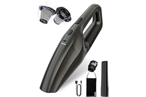 TANYO Handstaubsauger Akku, 14000Pa Kabellos Handstaubsauger mit Waschbar HEPA-Filter, Mini Auto Staubsauger Stark und Tragbar, Autostaubsauger für Auto, Haus, Tierhaare, Küche (Schwarz