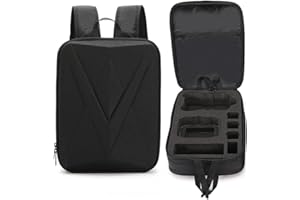 LiLiTok Mochila de viaje para DJI AIR 3S, mochila para DJI AIR 3S Fly More Combo Drone y RC 2, bolsa de almacenamiento de baterías inteligente, color negro (37 x 27 x 12,5 cm), Negro , large, Maletín