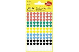 2800 stuks ronde puntstickers, 20 mm, kleefpunten, kleurrijke stickers, rond, gekleurde plakpunten, etiketten, markeringspunten, kleurrijk, zelfklevend, voor kalender, kantoor, school, 10 kleuren