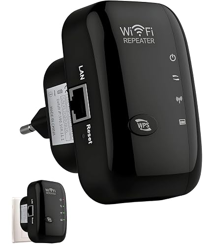 Répéteur Wi-Fi Flintronic 2,4 GHz - 300 Mbit/s - Mode AP Et Relais - Port Ethernet - Facile à Configurer