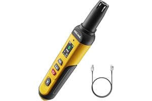 AEGTEST AGT-1988 ricaricabile Rilevatore di Gas, Rilevatore di Gas Naturale con display TFT, risposta 0,5s, intervallo 0–9999PPM, portatile per rilevare fughe di propano, metano in casa e camper