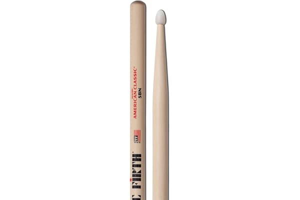 Vic Firth American Classic 5BN Baguettes, Caryer Américain, Bout en Nylon