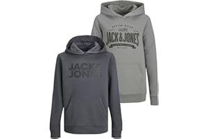 JACK & JONES Junior Children's Hoodie Set - Size 128 to 176 - Hooded Jumper for Kids - Jumper in Multiple Pack with Various Designs and Colours