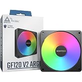 MONTECH GF120 V2 ARGB 120mm Kasa Fanı - Şık ve Minimalist Tasarım, Y&uuml;ksek Hava Akışı, Hidrolik Rulman, Sessiz Performans, Can
