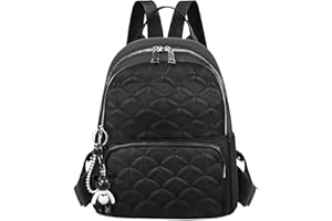 Aucuu Plecak damski, stylowa torba na plecak damski, nylonowy plecak na co dzień, małe plecaki antykradzieżowe dla kobiet, torba na co dzień na zakupy do szkoły podróży do pracy