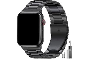 TOWONSHY Pasek kompatybilny z Apple Watch 49 mm, 45 mm, 44 mm, 42 mm, 41 mm, 40 mm, 38 mm, dla mężczyzn i kobiet, biznesowy, metalowy pasek do iWatch Ultra/Ultra 2, SE, Series 9, 8, 7, 6, 5, 4, 3, 2, 1