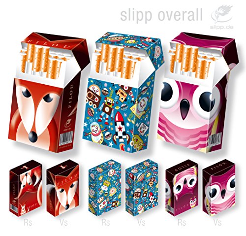 3x slipp overall freie Wahl – Hülle für Zigarettenschachteln / Zigarettenschachtel Überzieher aus Karton // EGO Set 3 => 3 Stück freie Wahl, näheres s. Beschreibung – Größe s. Beschreibung - 3