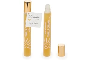 ISABELLE LAURIER - Eau de toilette pour femme - Parfum de poche Roll on VANILLE CARAMEL - Format voyage 10ml - Made in France
