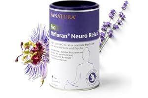 ‎SANATURA Sanatura Bio Mifloran Neuro Relax - Darm-Hirn-Balance, für Psyche & Nerven - u.a. mit Lactobacillus paracasei, Johanniskraut Extrakt, Passionsblume für mehr Entspannung