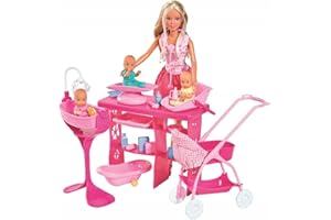 Simba - 105736350 - Steffi Love – Le Monde de bébé – Poupée 29 cm, Enfants et Accessoires