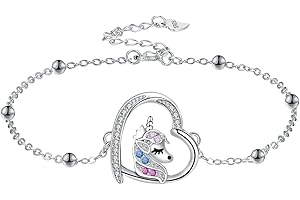 Arrebol Bracciale Donna Argento Sterling 925 Ciondolo con Motivo Animale,Regalo per Donne Moglie Madri Figlia - Regolabile [16+4cm]