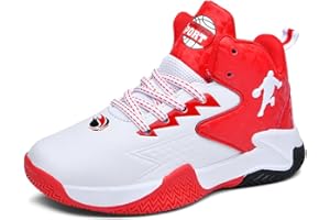 WOWEI Zapatillas de Baloncesto para Niños Transpirable Zapatillas de Deportivas Moda Zapatos de Baloncesto Antideslizantes Zapatillas de Bsquetbol Aire Libre Ligeras Zapatos de Running