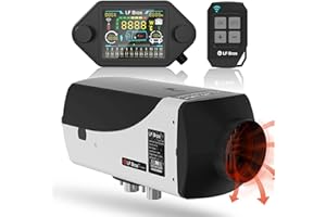 LF Bros Riscaldatore Diesel, Riscaldatore di Parcheggio da 12V 5kw, Riscaldatore di Parcheggio Diesel Versione Plateau con Controllo LCD del Timer per RV, Camion, Barca e Rimorchio