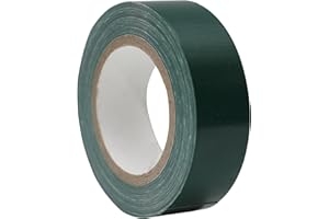 WELSTIK Ruban adhésif professionnel étanche en tissu coloré pour réparations, bricolage, artisanat, intérieur et extérieur, Vert Foncé, 19 mm x 9,14 m
