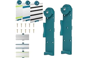 THAGBRCO Juego de 2 soportes de pared para Makita/Festool/Dewalt, para paredes desnudas y paneles en puertas de garaje o paredes de remolque, color azul