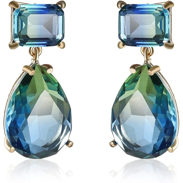Orecchini Pendenti A Goccia In Pietre Naturali: Onice, Turchese, Sodalite, Quarzo Rosa. Placcati Argento, Lunghezza 5 Cm. Gioielli Artistici Unici.