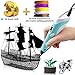 Produktbild 3D Stift 3D Druck Stift für Kinder DIY Scribble Zeichnung Drucker Stift mit 5 PLA Filamente Minen,LCD Anzeige&Intelligente Temperaturregelung für Kinder, Erwachsene&Künstler
