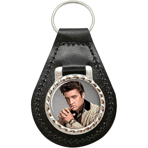 Portachiavi Elvis Presley – Metallo, Motivo “Let's Face IT” – Dimensioni 4.5 X 2.4 Cm – Cimelio Per Fan