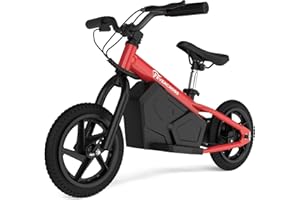 EVERCROSS EV06M Bici Elettrica per Bambini 24V 100W Bici Elettrica senza Pedali con Pneumatico Gonfiabile da 12 Pollici e Sedile Regolabile,Moto Elettrica per Bambini dai 3 ai 5 Anni