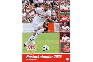 VfB Stuttgart Posterkalender 2025: Die Fußballstars im Poster-Format. Wandkalender mit den besten Spielerfotos des VfB Stuttgart. (Bundesliga Kalender Heye)