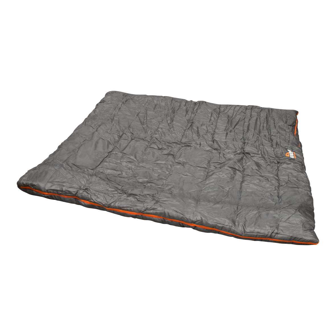 Milestone Camping 26730 Envelope Sleeping Bag Double Insulation Grey Orange