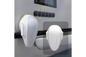 COODY Child Safety Oven Door Lock, Heat-Resistant 3M Adhesive Lock, Easy to Install, Oven Lock for Childproofing (1 x White)