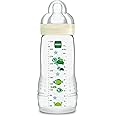 MAM Easy Active 2nd Age Bottle, 330ml - 6+ Months - X-Flow Teat, Ultra-Fast Speed - White