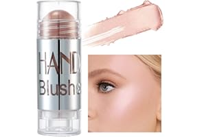 LUCOSS Highlighter Makeup Stick, Waterproof Cream Contour Stick Body Brighten Long Lasting Smooth Liquid Bronzer for Face Body Glitter Glow Cosmetic