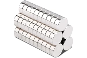 OCEUMAOA 50 Pack Strong Magnets 8x3mm Small Magnets Mini Magnets for Crafts Round Magnets for Miniatures Neodymium Magnets for Whiteboard Board Fridge