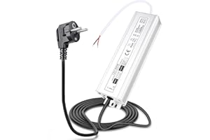 Gerbala LED Trafo 12V 120W IP67, Wasserdichter Outdoor Transformator, LED Netzteil Treiber 230V auf DC 12 Volt Adapter, für LED-Streifen Lampen Strahler Lichtbänder