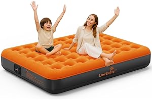 Luxchoice Cama de Aire Camping Colchón Inflable Autoinflable con Bolsa de Viaje Bomba Portátil Recargable para Invitados En El Viajes Camping o en Casa