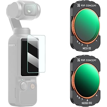 REYGEAK ND Filter Set for Osmo Action 6, CPL/ND8/16/32 for Osmo Action