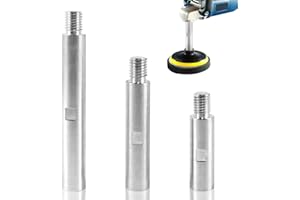 BSTDAYEVER Asta di Prolunga per Smerigliatrice Angolare 75mm 100mm 140mm Prolunga per Smerigliatrice Elevata Precisione Albero di Prolunga Sicurezza Set di 3 aste di prolunga M14 per Lucidatrice Auto
