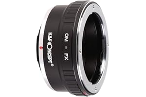 K&F CONCEPT K&F Adaptateur de Monture d'objectif pour Objectif Olympus Zuiko Om sur Fujifilm Fuji X FX pour Fuji XT2 XT20 XE3 XT1 X-T2