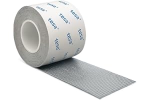 DPM TAPES Samoprzylepna taśma z włókna szklanego do naprawy moskitiery – Moskitiera z klejem premium Tesa – Szybka naprawa rozerwania (50 mm x 5 m)