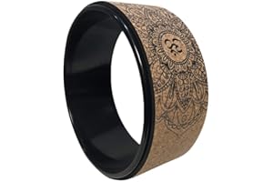 Liery Yogawheel, Naturkork Yoga-Rad-Fitness-Rad Hohle Verbesserung Zurück Bends Stretch Pilates-Kreis-Yoga-Zubehör