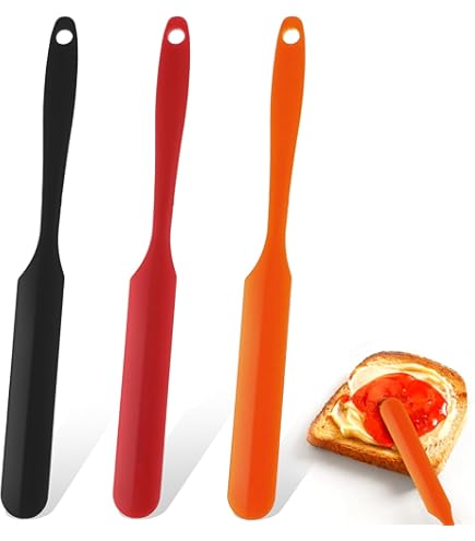 Ensemble De 3 Spatules Flexibles En Silicone Résistantes à La Chaleur Pour La Cuisson Et La Patisserie