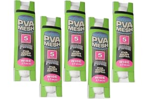 freneci 5 Pièces 5 M 37 Mm PVA Soluble dans l'eau Appâts De Pêche Filet Accessoire Sac De Maille