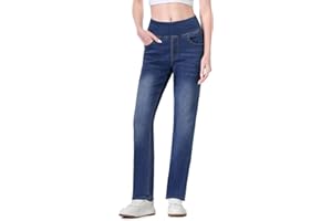 Chasehot Pull on Jeans for Women, High Waisted Stretchy Trendy Straight Bootcut Tapered Denim Jeggings