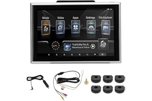 OUKENS Lecteur vidéo d'appui-tête de Voiture, Lecteur DVD d'appui-tête, Prise en Charge de l'écran Tactile HD 1920 x 1200 Bluetooth 2G Ram 16G ROM pour Android 9.0