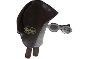 Juego de carreras de Baghera | Gorro piloto y cristalería para niños | Look Vintage - A partir de 3 años