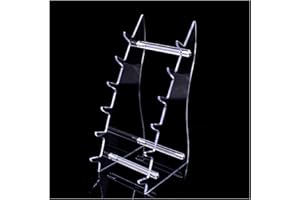 DANULAND 1 pièce Six couches supports de couteaux en acrylique robuste, support de chevalet de couteaux de poche, support de couteaux de survie de chasse