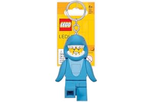 IQ Lego Iconic - Porte-clés Lampe de Poche LED pour Les Fans de Iconic - Jouet Fantaisie pour Enfants - Figurine de 76 mm - 2 Piles CR2025 incluses