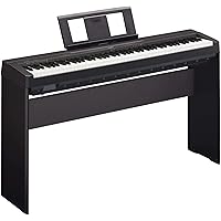 Yamaha P45B - Pianoforte Tastiera Digitale Professionale a 88 Tasti pesati + Stand L85A, Nero