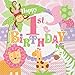 Price comparison product image Girls 1st Birthday Party Pink Safari Paper Napkins / Serviettes x 20
