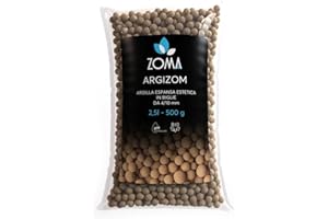 ZOMA Argilla Espansa per Piante in Vaso, Palline Argilla a Grana Piccola per Drenaggio e Areazione, Argilla espansa per Idroponica e Decorazione Estetica Senza Colorazione Chimica - 650g