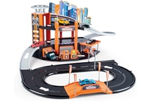 Smoby Majorette - Garage Motor City Plus - 1 Véhicule Inclus - Ascenseur + Atelier Mécanique - Fabriqué en France 20580300 Multicolore